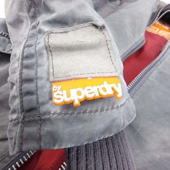 SUPERDRY Military Cargo Aviator Flight Nylon Utility Bomber Jacket Mens Medium - Picture 13 of 15